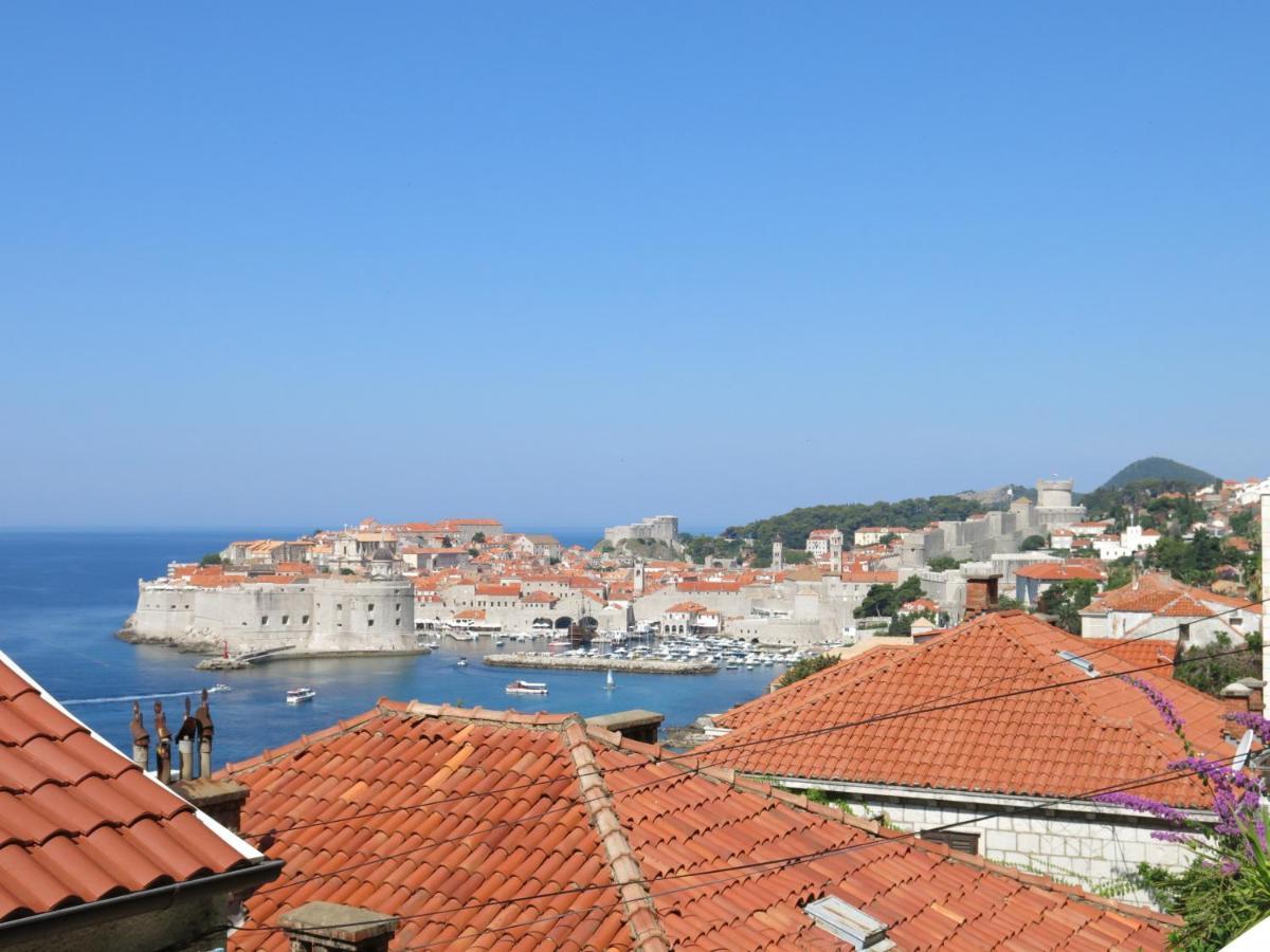 Sunset Over The Dubrovnik'S Old Town Buitenkant foto