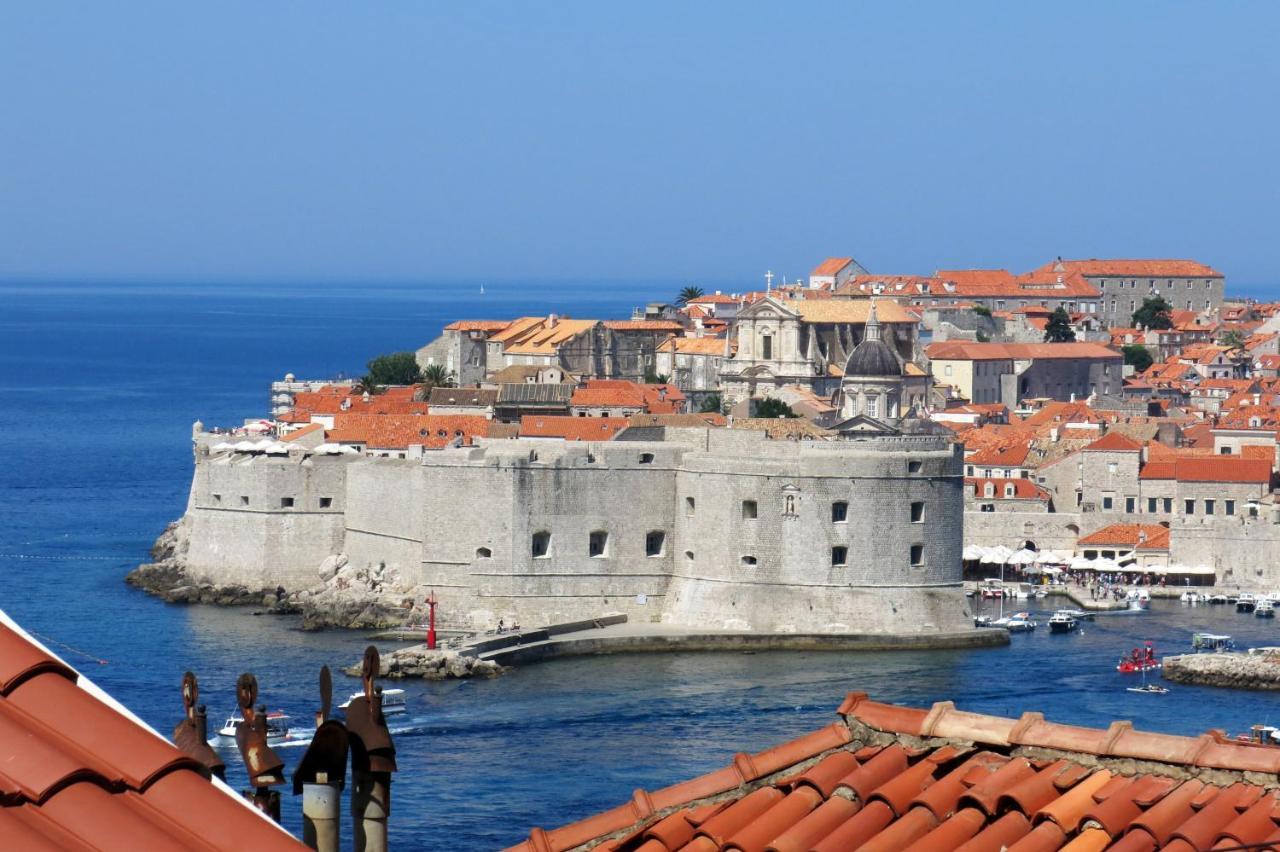 Sunset Over The Dubrovnik'S Old Town Buitenkant foto